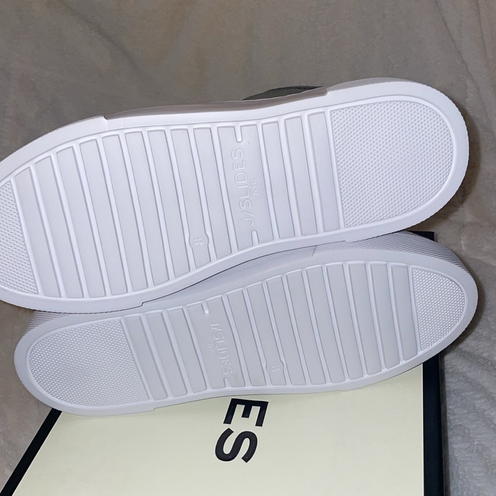 NWT J/SLIDES AMANDA Khaki Suede Sneaker - Picture 14 of 15